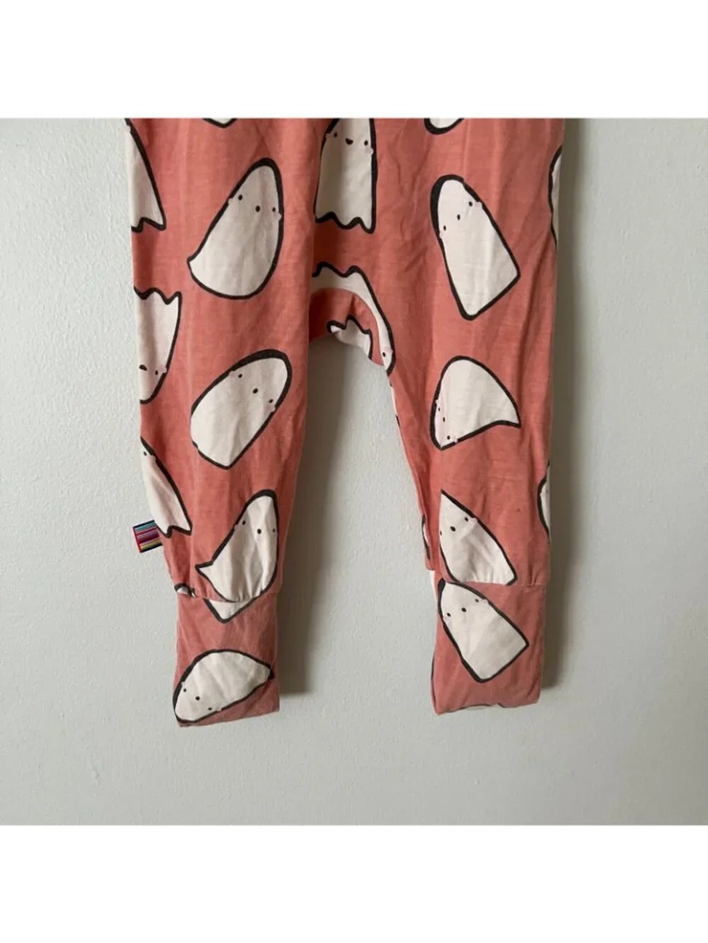 Magnetic Me Pink Ghost One Piece Footie Pajamas Infant Size 6-9 Months